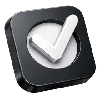 3D confirmation tick icon on the Lantern Rendive about page